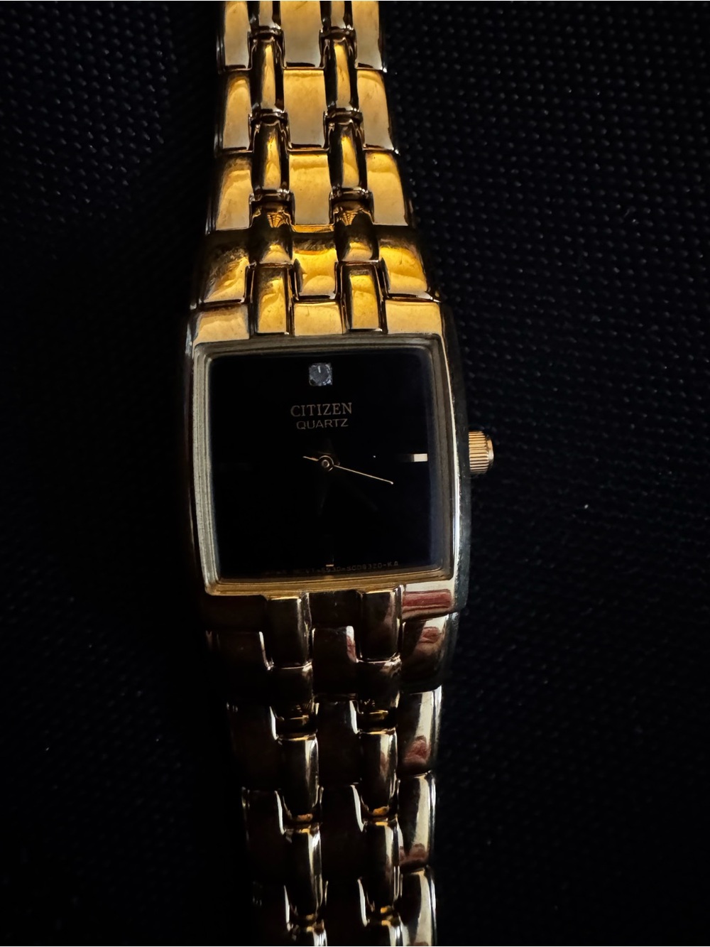 Citizen Gold-Tone Men's Quartz Watch with Black Dial